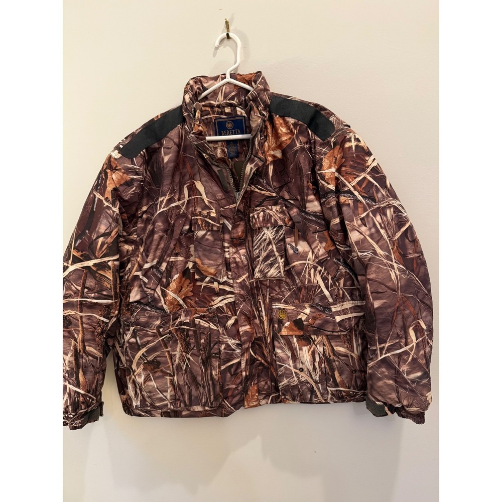 Beretta Advantage Max-4 HD Camo Insulated Hunting Jacket Men XL Waterfowl